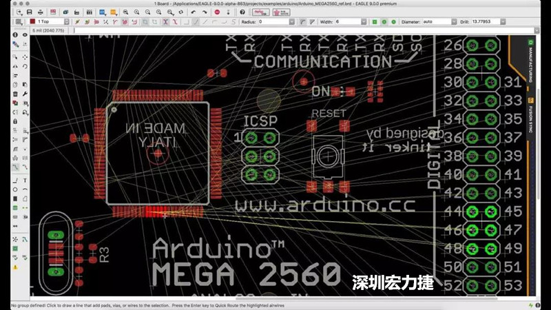 CadSoft EAGLE是一款專業的印刷電路板(PCB)設計軟件，低成本、便于使用、功能強大。