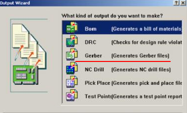 8. 檢查及初步調(diào)整后，按“Q”將單位改為“mil”，按“F、M”轉(zhuǎn)換文件，在彈出的窗口點(diǎn)“Next”進(jìn)入圖（149），選擇“Gerber”，進(jìn)入Gerber轉(zhuǎn)換操作，按“Next”進(jìn)入